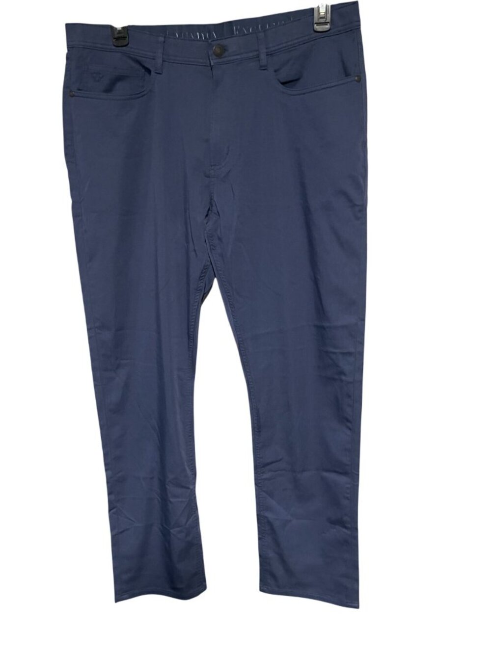 English Laundry Mens 5 Pocket Stretch Pants Size 36x32 Navy Blue Cotton Blend